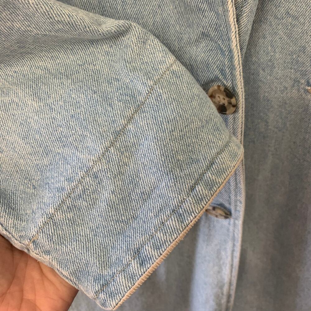 VTG Dungarees Long Denim Jacket - Picture 7 of 8
